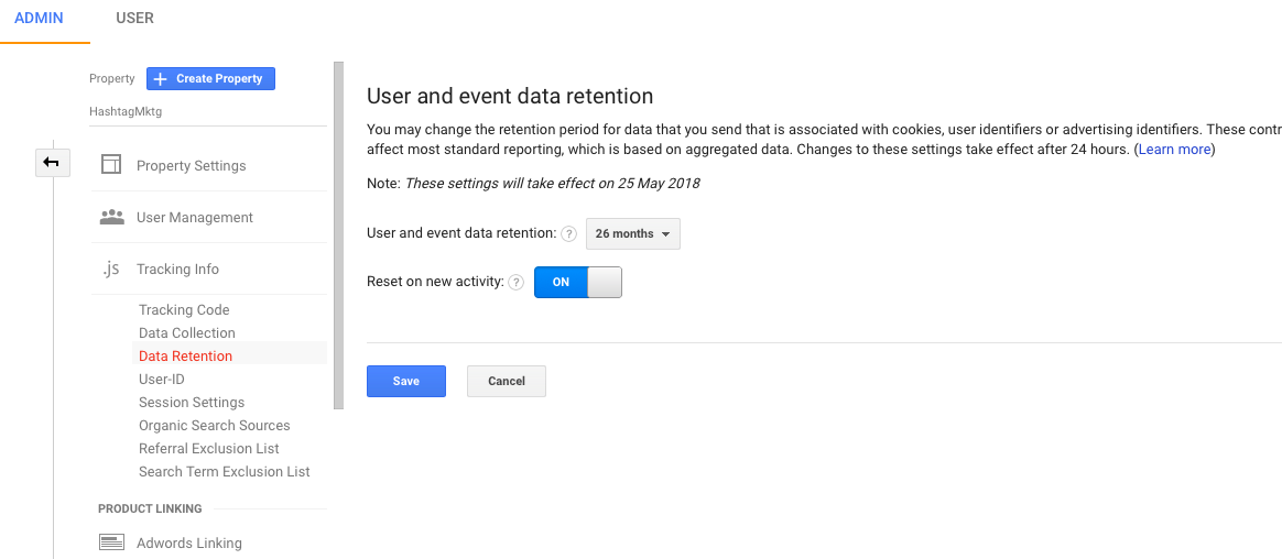 Google data retention 