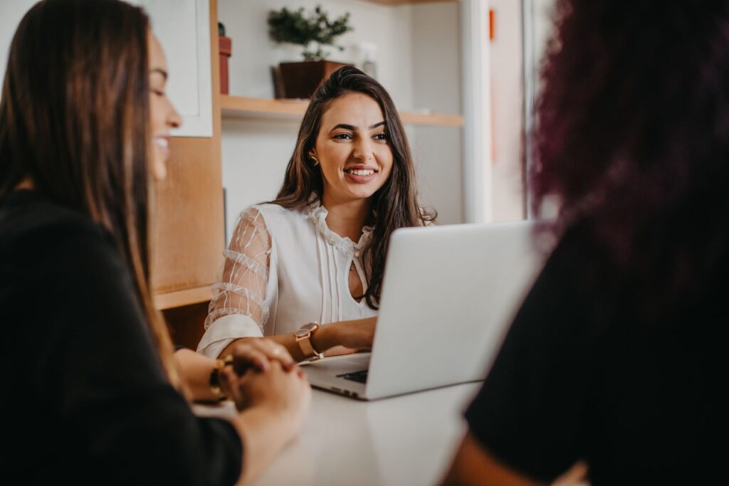 Marketing professionals at marketing agency