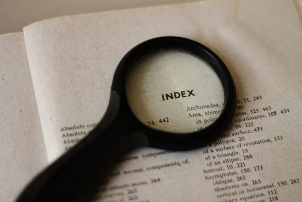 Content intent with a magnifying glass