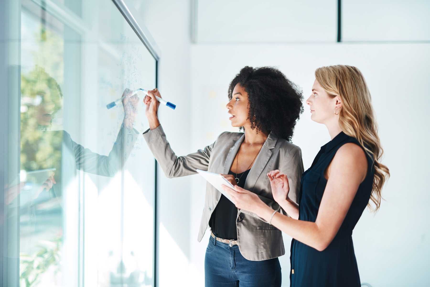 Marketing strategy and planning by two ladies